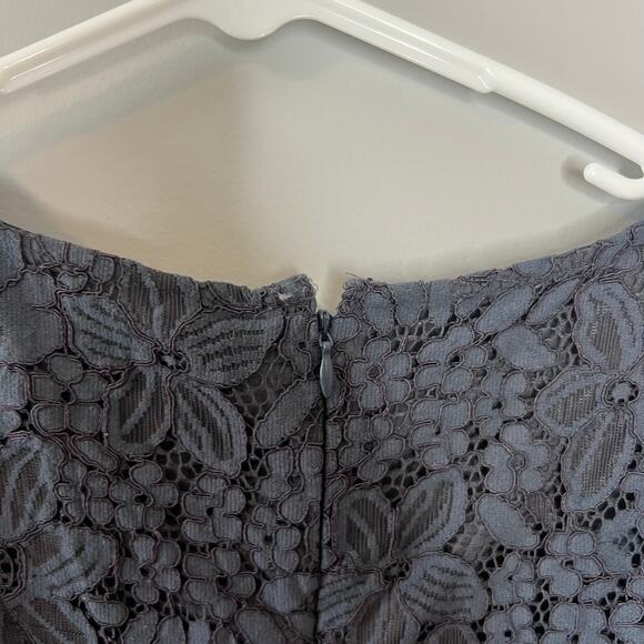 LOFT Blue Dress with Capped Sleeves Size 6P Petites - Picture 6 of 16